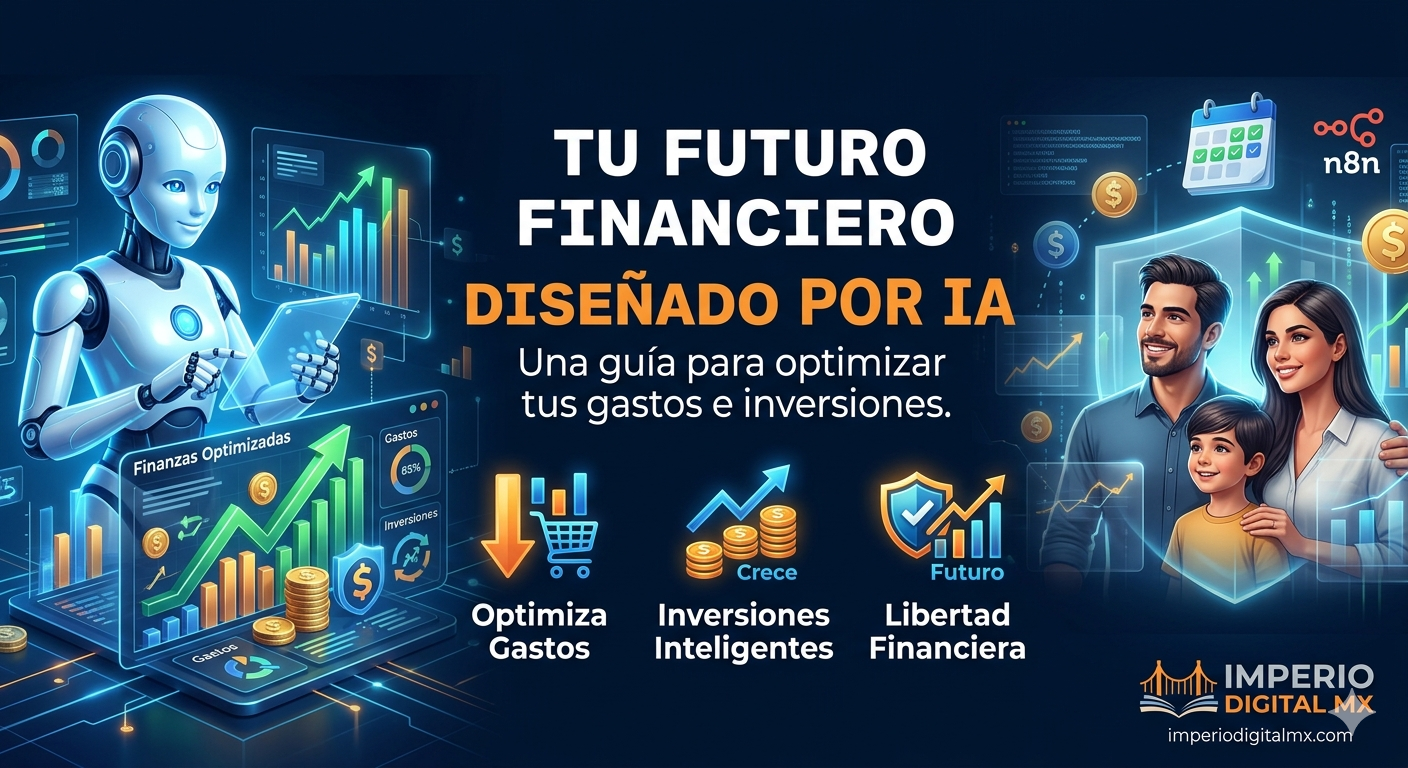 ​Tu futuro financiero, diseñado por IA: Una guía para optimizar tus gastos e inversiones.
