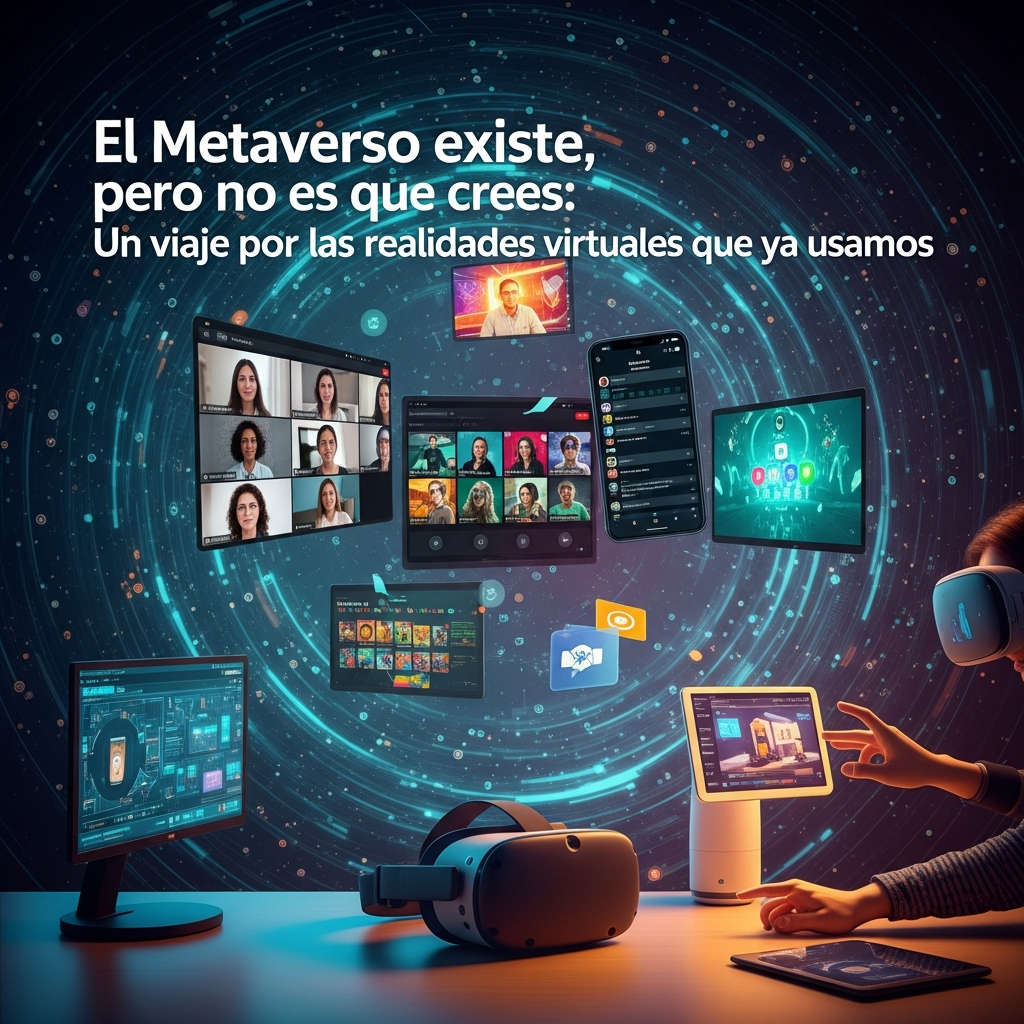 ”El Metaverso existe, pero no es lo que crees: Un viaje por las realidades virtuales que ya usamos”