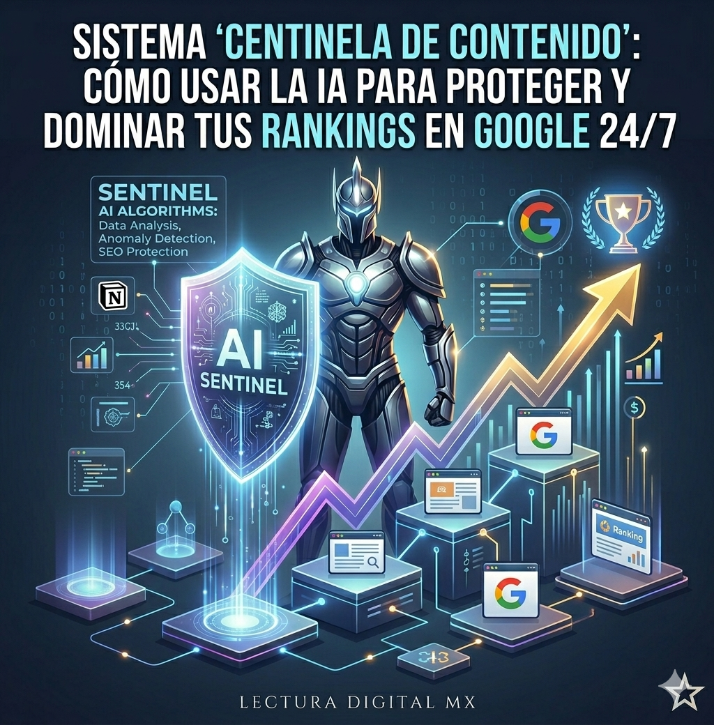 “El Sistema ‘Centinela de Contenido’: Cómo Usar la IA para Proteger y Dominar tus Rankings en Google 24/7”