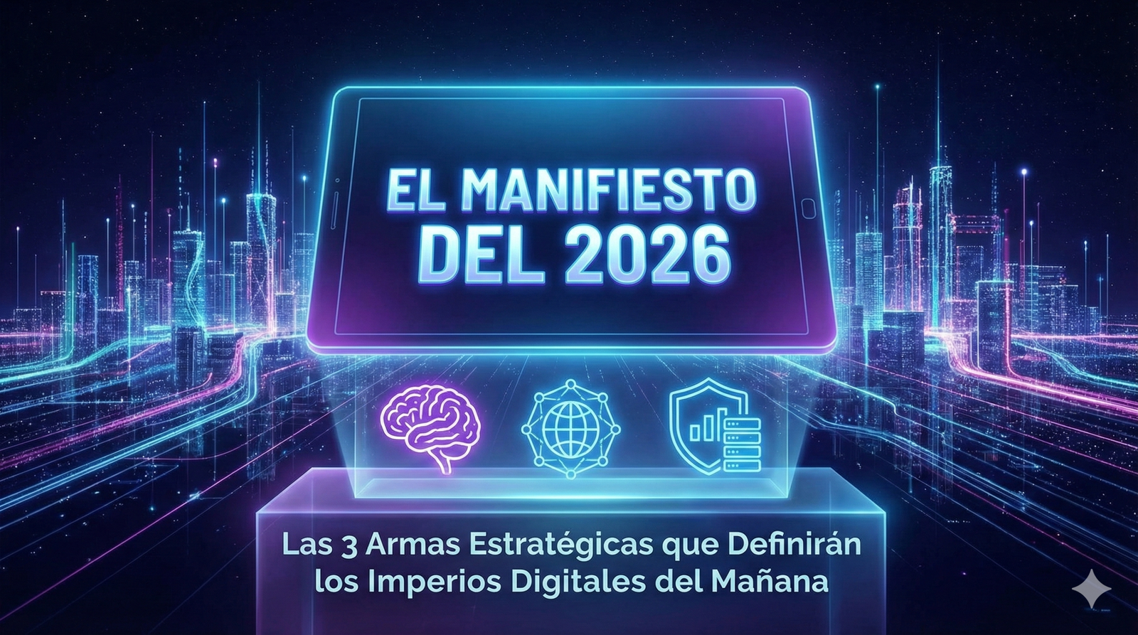 El Manifiesto del 2026: Las 3 Armas Estratégicas que Definirán los Imperios Digitales del Mañana
