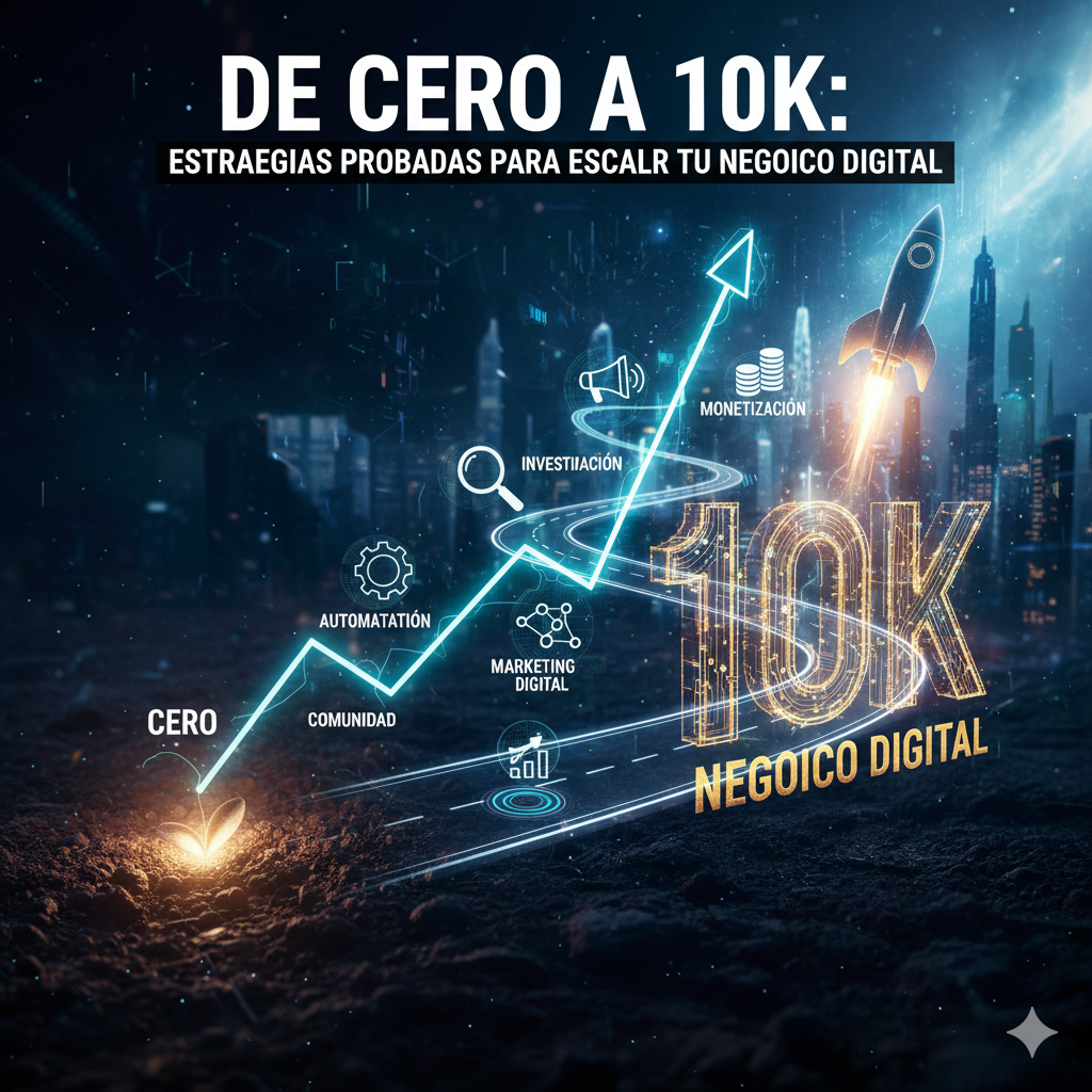 De Cero a 10K: Estrategias probadas para escalar tu negocio digital”