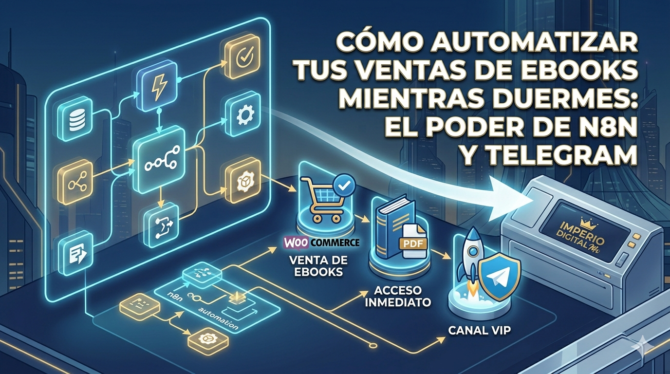 Cómo Automatizar tus Ventas de Ebooks mientras Duermes: El Poder de n8n y Telegram