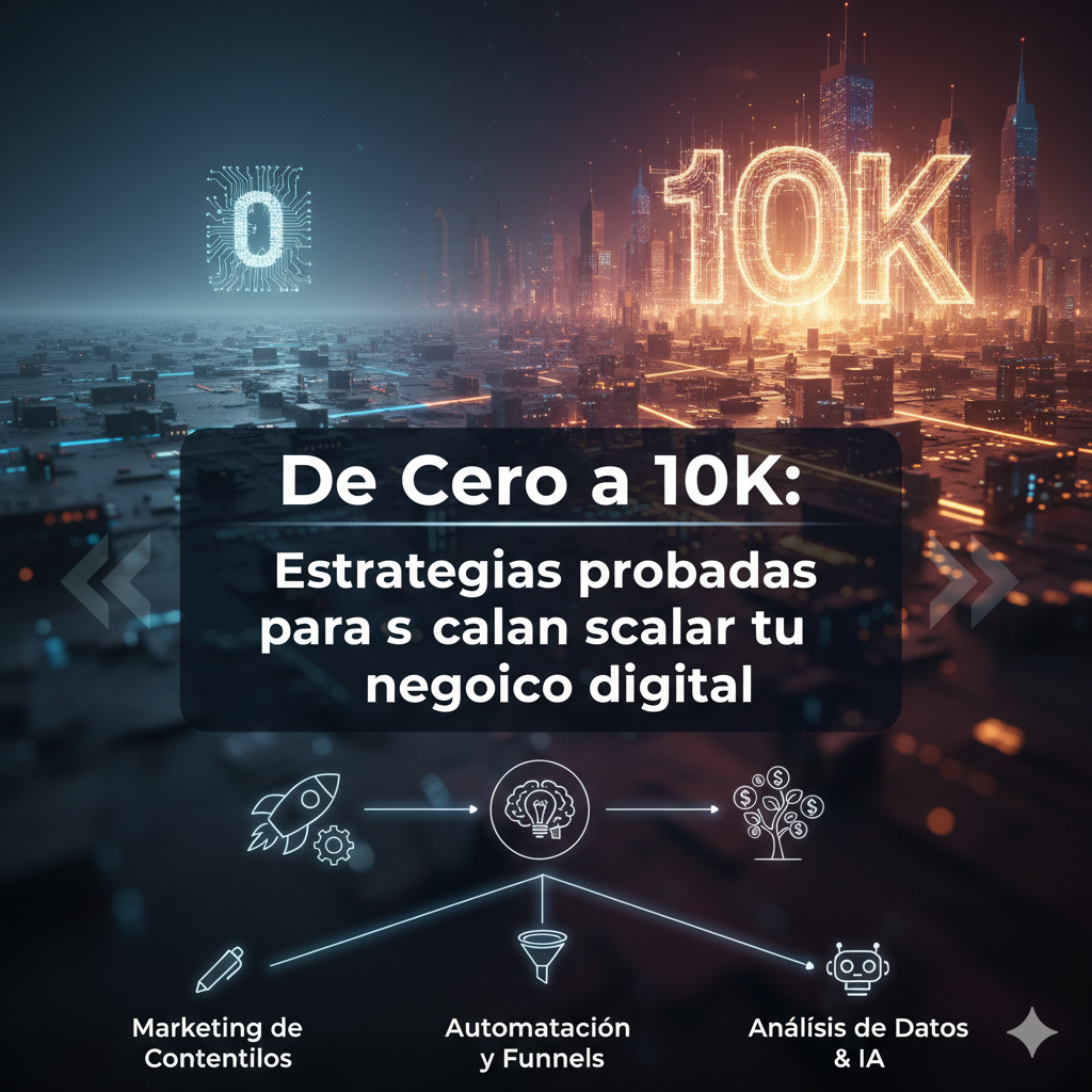 De Cero a 10K: Estrategias probadas para escalar tu negocio digital”