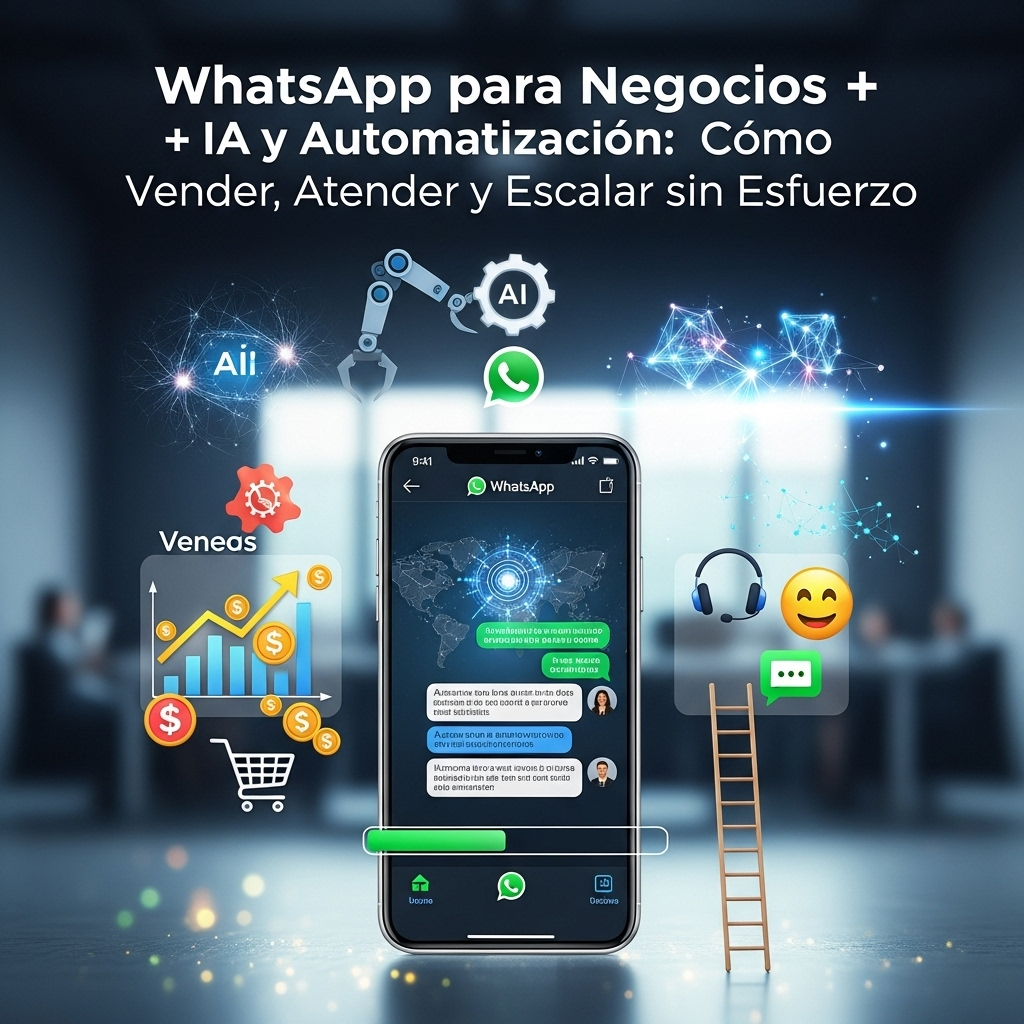 WhatsApp para Negocios + IA y Automatización: Cómo Vender, Atender y Escalar sin Esfuerzo