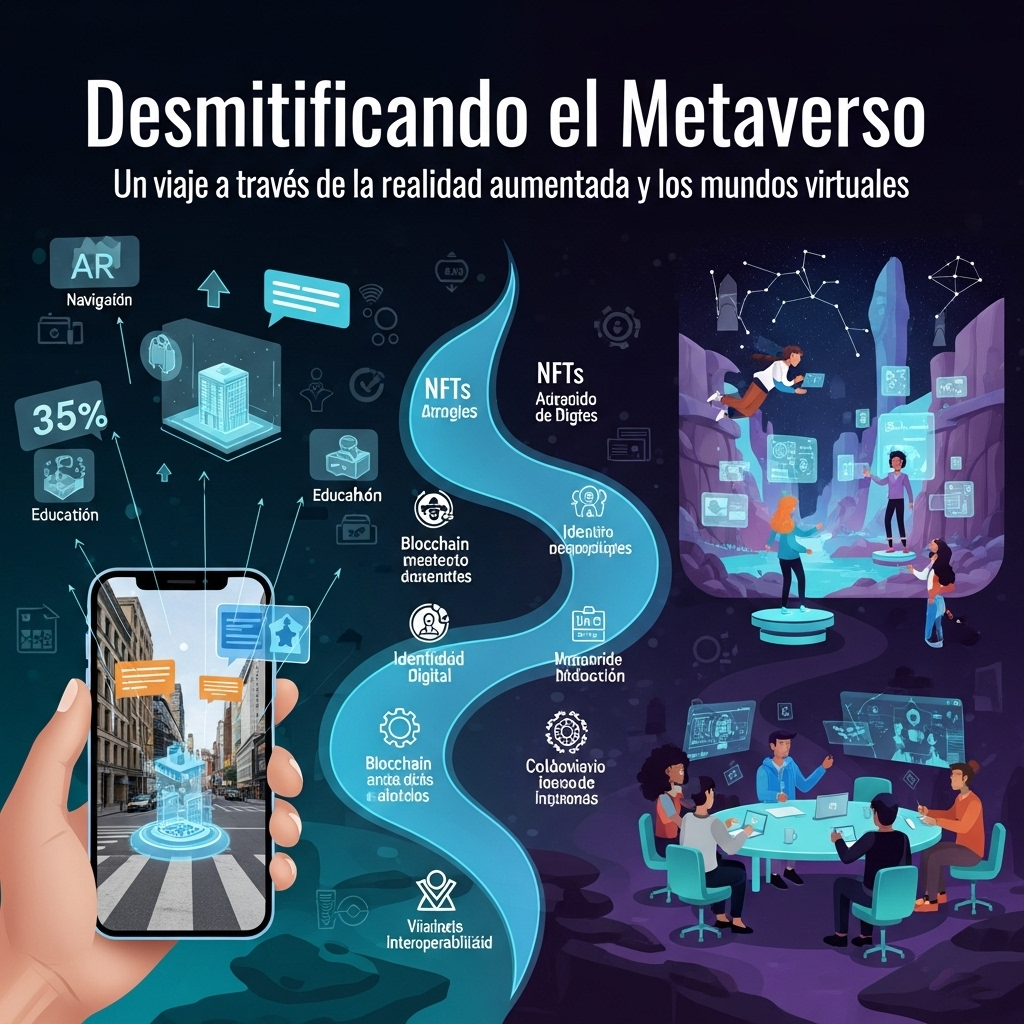 Desmitificando el Metaverso: Un viaje a través de la realidad aumentada y los mundos virtuales.