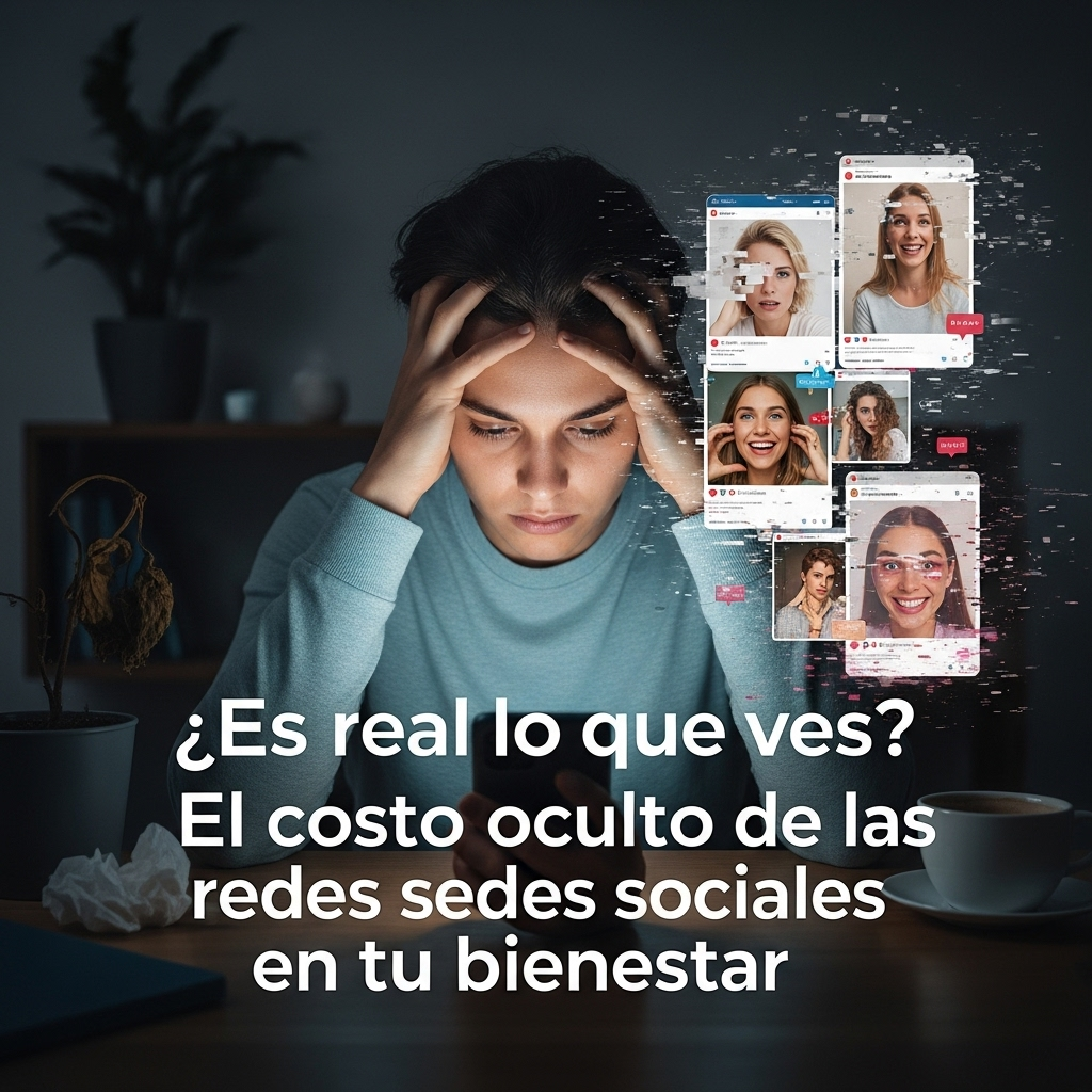 ¿Es real lo que ves? El costo oculto de las redes sociales en tu bienestar.